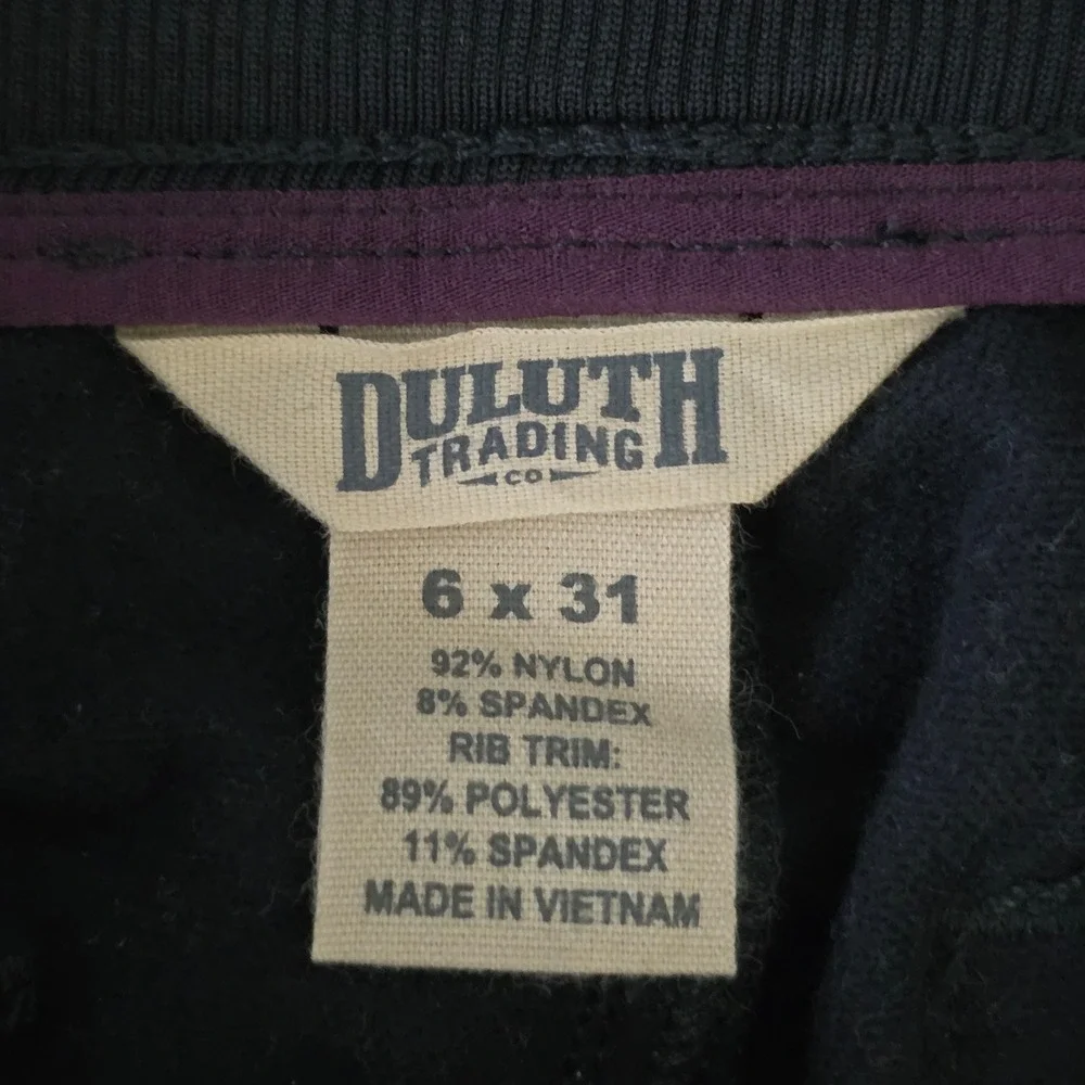Duluth Trading Black Women Hills Hiking Outdoor Water Repellent Cargo Pants 6X31 - Picture 8 of 10